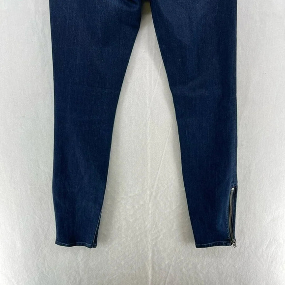 Madewell Jeans Women's Sz 26 Blue Medium Wash Skinny Skinny Ankle Zip Stretch - Picture 13 of 14